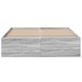Bed Frame without Mattress Grey Sonoma 120x200 cm 3281026