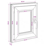 Basement Window Internal Colour White RISOR 40 x 60 cm 42047863