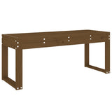Garden Bench Honey brown Solid Pine Wood Standard Durable 825096