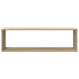 Wall Cube Shelf 2 pcs Sonoma Oak 100x15x30 cm Engineered Wood 807088