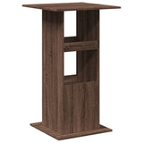 ZNTS Bar Table with Storage Brown Oak 60x60x102 cm Engineered Wood 854334