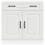 Kitchen Base Cabinet Kalmar White Engineered Wood 853497