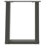 ZNTS Coffee Table Legs U-Shaped 2 pcs Anthracite 28x cm Steel 4012758