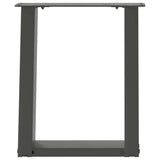 ZNTS Coffee Table Legs U-Shaped 2 pcs Anthracite 28x cm Steel 4012758