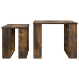 Coffee Table Set 2 pcs Smoked Oak Engineered Wood 8000128
