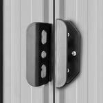 Garden Storage Shed Grey Metal 204x132x186 cm 42983
