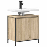 Bathroom Basin Cabinet Sonoma Oak 60x34.5x60 cm 861893