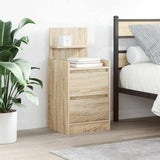 Bedside Cabinet with 2 Drawers Sonoma Oak 38x34x80 cm 861359