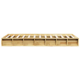 Bed Frame Oak Solid oak wood Single Bed Frame Rectangular 3324128