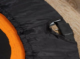 40" Foldable Mini Fitness Trampoline, with Adjustable Foam Handle, Orange T3398P349134