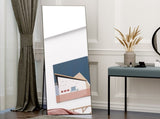 Full Length Dressing Mirror, Floor Standing or Wall Hanging, Aluminium Alloy Framed Full Body Mirror T3398P378741