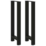 Bar Table Legs Black 2 pcs 50x cm Steel 4013340