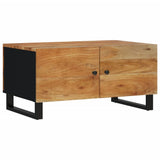 Coffee Table 80x50x40 cm Solid Wood Acacia&Engineered Wood 350637