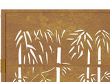 Garden Gate 100x125 cm Corten Steel Bamboo Design 153186