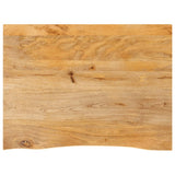 Table Top Live Edge 90x60x3.8 cm Solid Wood Mango 370501