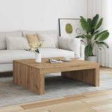 Coffee Table Artisan Oak 100x100x35 cm Engineered Wood 856685