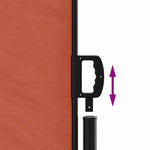 Retractable Side Awning Terracotta 180x1200 cm 4004843