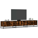 TV Cabinet Smoked Oak 240x35x41 cm Engineered Wood 3300797