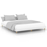 Bed Frame without Mattress High Gloss White 200x200 cm 832007