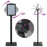 Pedestal Poster Stand Silver A4 Cast Iron 42020978
