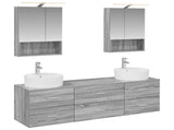 Bathroom Furniture Set 5 pcs Grey Sonoma 3406884