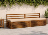 2-Piece Bench Cushions SOEST 2 pcs 100% Polyester Cream 950089