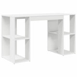 Desk with Shelf White 130 x 50.5 x 75 cm Engineered Wood 869498