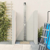 Outdoor Solar shower Black 217 cm PVC and Aluminium 42003411