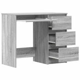 Desk Grey Sonoma 90x45x76 cm Engineered Wood 815508