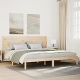 Extra Long Bed Frame without Mattress 200x220 cm Solid Wood 3309291