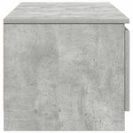 TV Cabinet Concrete Grey 140x40x35.5 cm Engineered Wood 800652