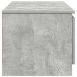 TV Cabinet Concrete Grey 140x40x35.5 cm Engineered Wood 800652