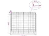 Gabion with 3.5 mm Wire and 10x10 cm Mesh 100x100x100 cm 3463388