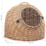 Cat Transporter 50x42x40 cm Natural Willow 170908