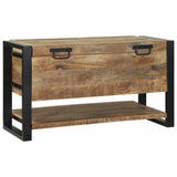 Storage Box with Storage Brown 80 x 35 x 45 cm Solid Mango wood 4015975