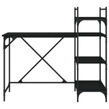 Computer Desk with Shelves Black 120x47x109 cm 836213