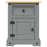 Bedside Cabinet Mexican Pine Corona Range Grey 53x39x67 cm 282617