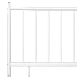 Bed Frame without Mattress White Metal 90x200 cm 325010