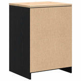 Garage Storage Cabinet Black 60x51x85 cm Solid Wood Pine 860572
