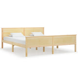 Bed Frame without Mattress Solid Wood Pine 180x200 cm Super King 322179