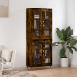 Highboard Smoked Oak 69.5x34x180 cm Engineered Wood 3198262