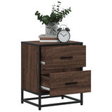 ZNTS Bedside Cabinet Brown Oak 40x31x50 cm Engineered Wood 848682