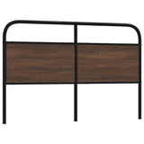 Replace Headboard Brown Oak 150 cm Steel and Engineered Wood 4100341