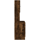 Kitchen Cabinet Smoked Oak 95x50x180 cm Engineered Wood 3276536