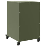 ZNTS Bedside Cabinet Olive Green 36x39x59 cm Steel 846732