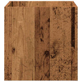 Planter Box Old Wood 40x40x40 cm Engineered Wood 857027