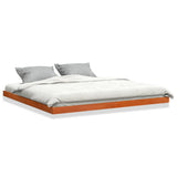 Bed Frame without Mattress Wax Brown 200x200 cm Solid Wood Pine 847146