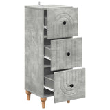 Drawer Cabinet Concrete Grey 33 x 34.5 x 90 cm Engineered Wood 894158