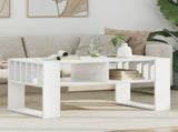 Coffee Table White 92 x 49.5 x 45 cm Engineered Wood 8000108