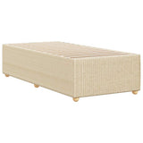 Bed Frame without Mattress Cream 90x190 cm Single Fabric 3284905